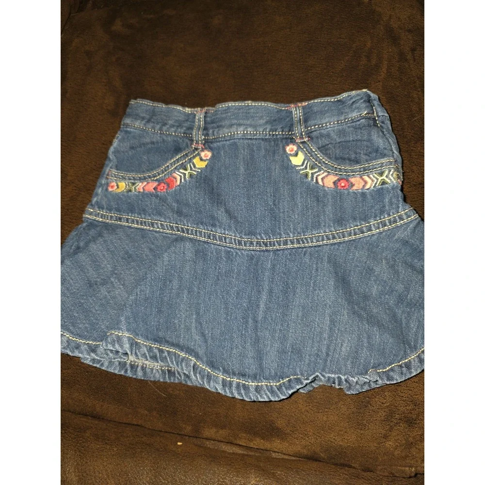 Gymboree friendship camp jean denim skort size 4‎